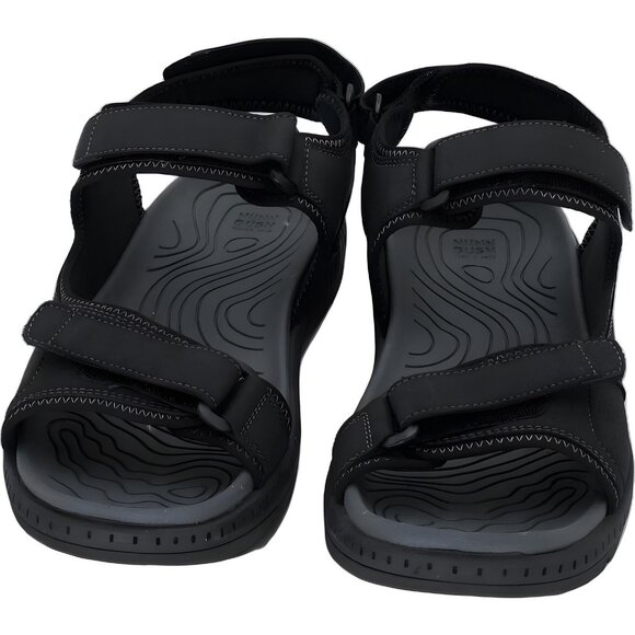 Nunn Bush Laguna 3-Strap River Sandals Black Adjustable Comfort Men's US 11W - Picture 5 of 6